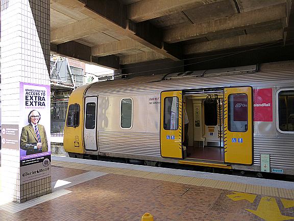 Skytrain in Brisbane city central station
