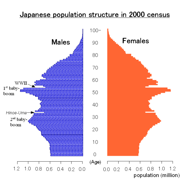 Japanese Population Structure based on 2000 census