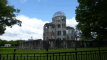 The atomic bomb dome at Hiroshima on 22nd August 2015
